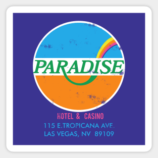 Retro Vintage Paradise Casino and Hotel Las Vegas Sticker